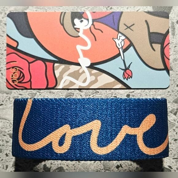 ZOX "LOVE" #861 of 1000 TATTOO ROSE GRAFITTI SLOTH ARTIST ANNIVERSARY WRISTBAND - Picture 6 of 9